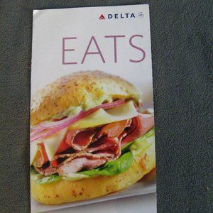 Delta Air Lines 2010 Airplane Menu